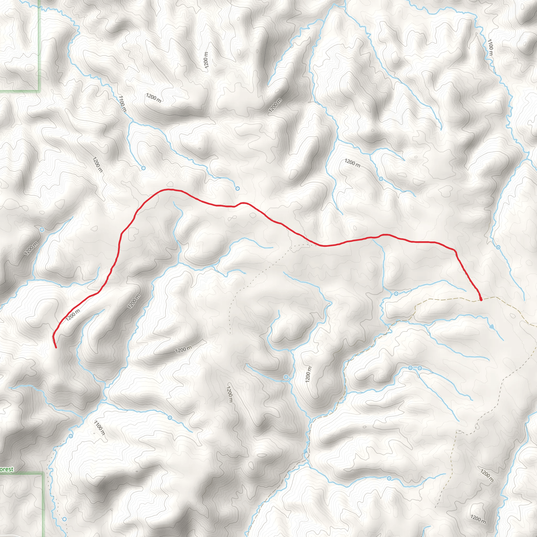 Roberts Creek Trail mobile static map