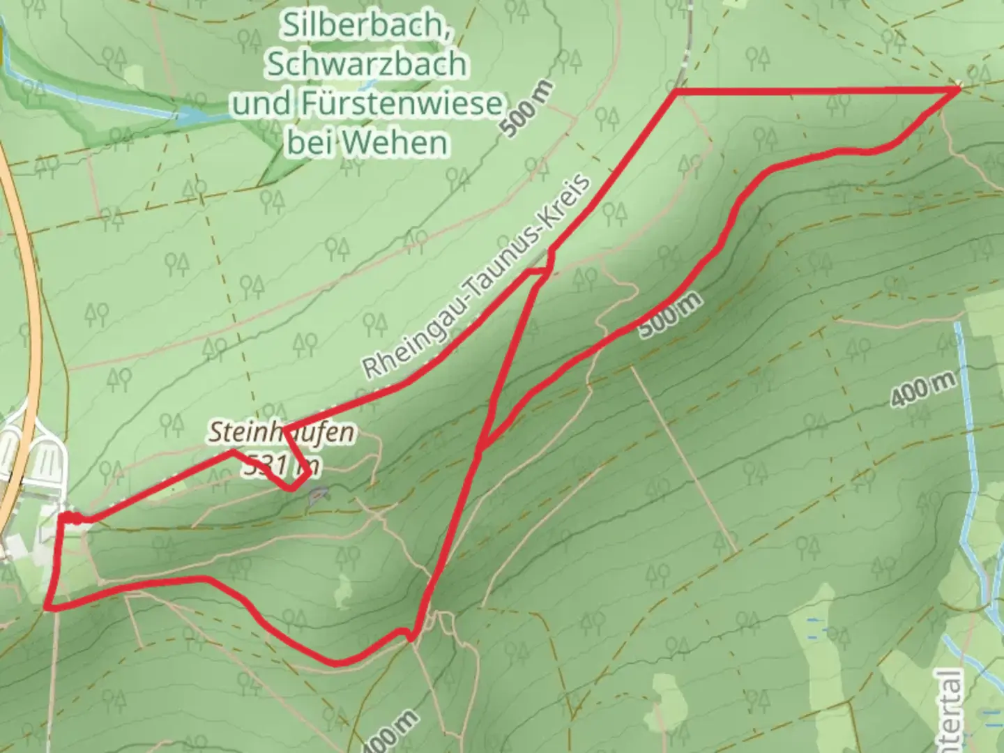 An image depicting the trail Rundwanderweg Schnepfe and its surrounding area.