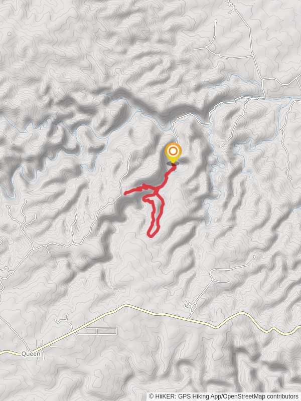 Stitting Bull Falls Trail and CCC Trail mobile static map