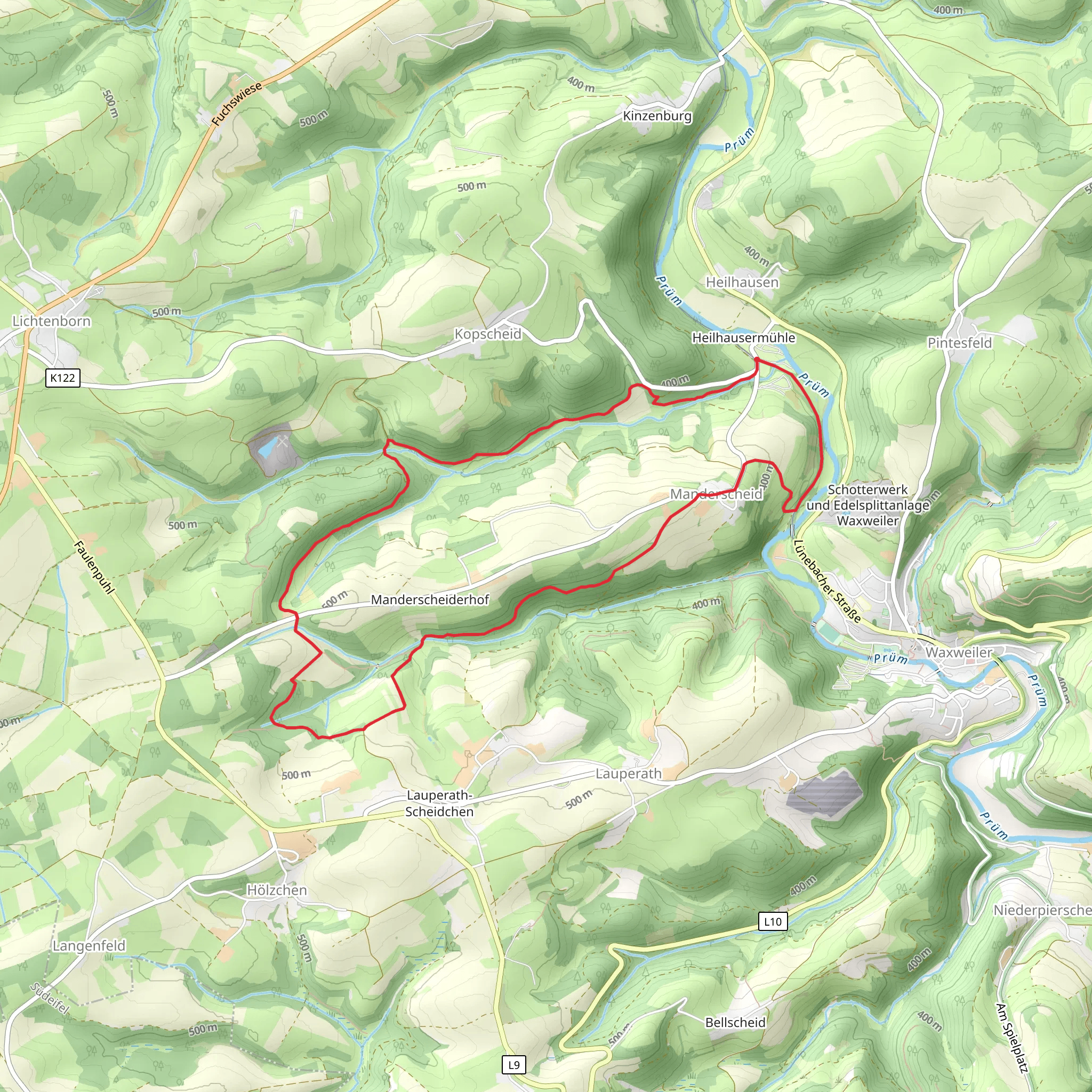 Wanderweg 87 mobile static map