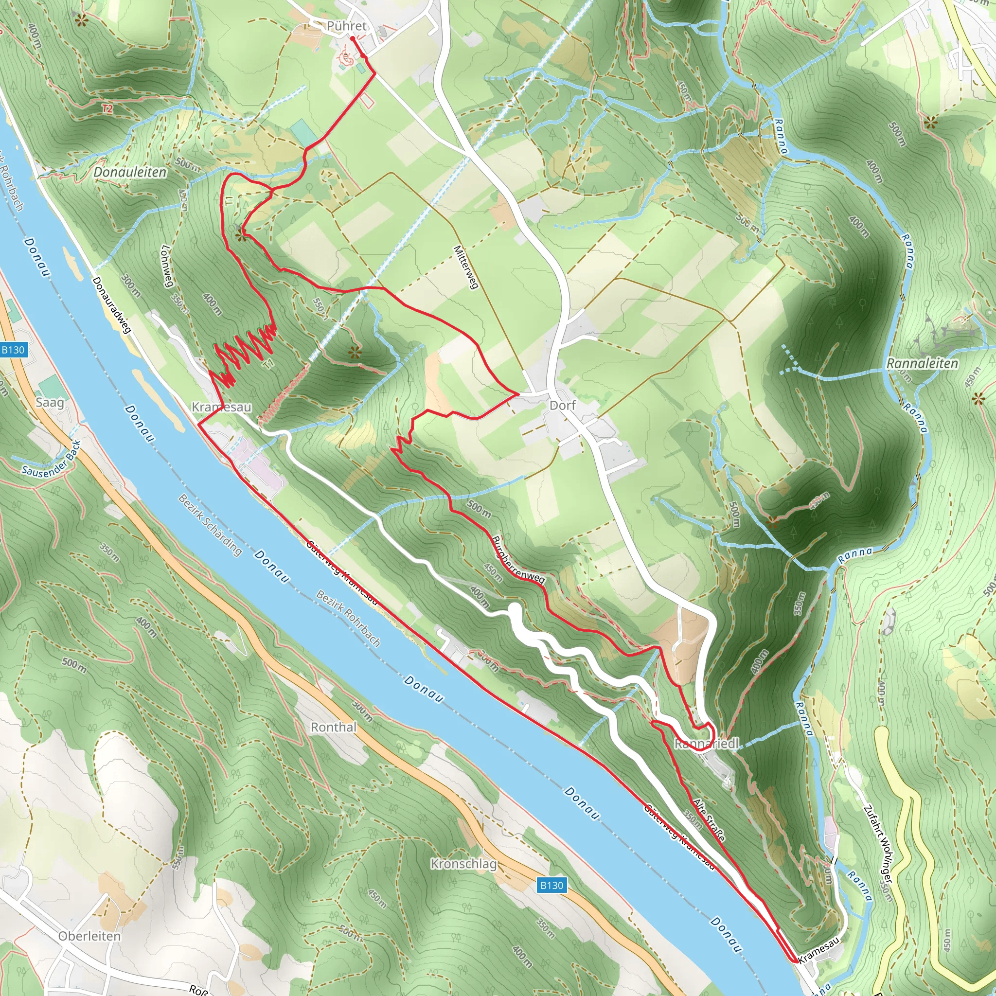 Neustift im Mühlkreis - Lords of the Castles Trail mobile static map