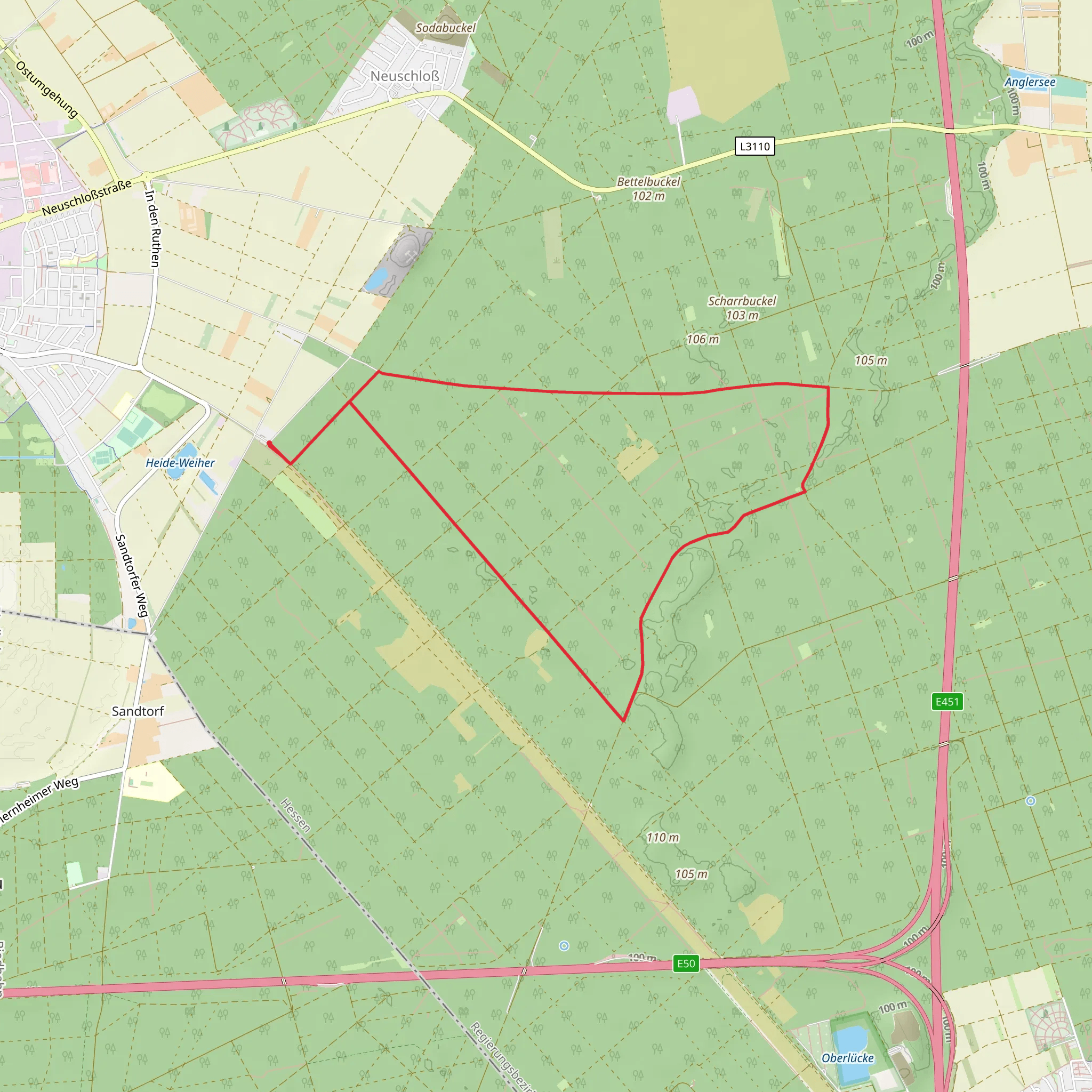 Grenzweg and Aufgegeben mobile static map