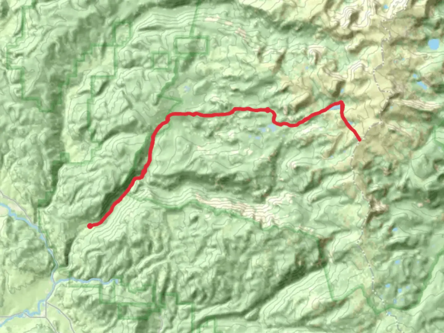 An image depicting the trail Luna Lake Trail and its surrounding area.
