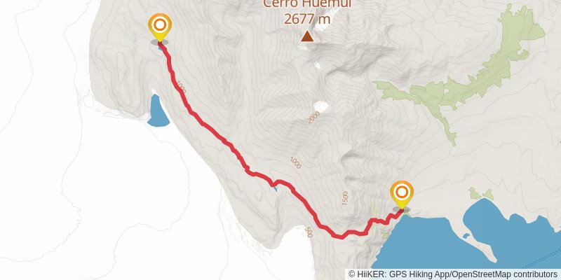 Huemul Circuit stage 3 Map