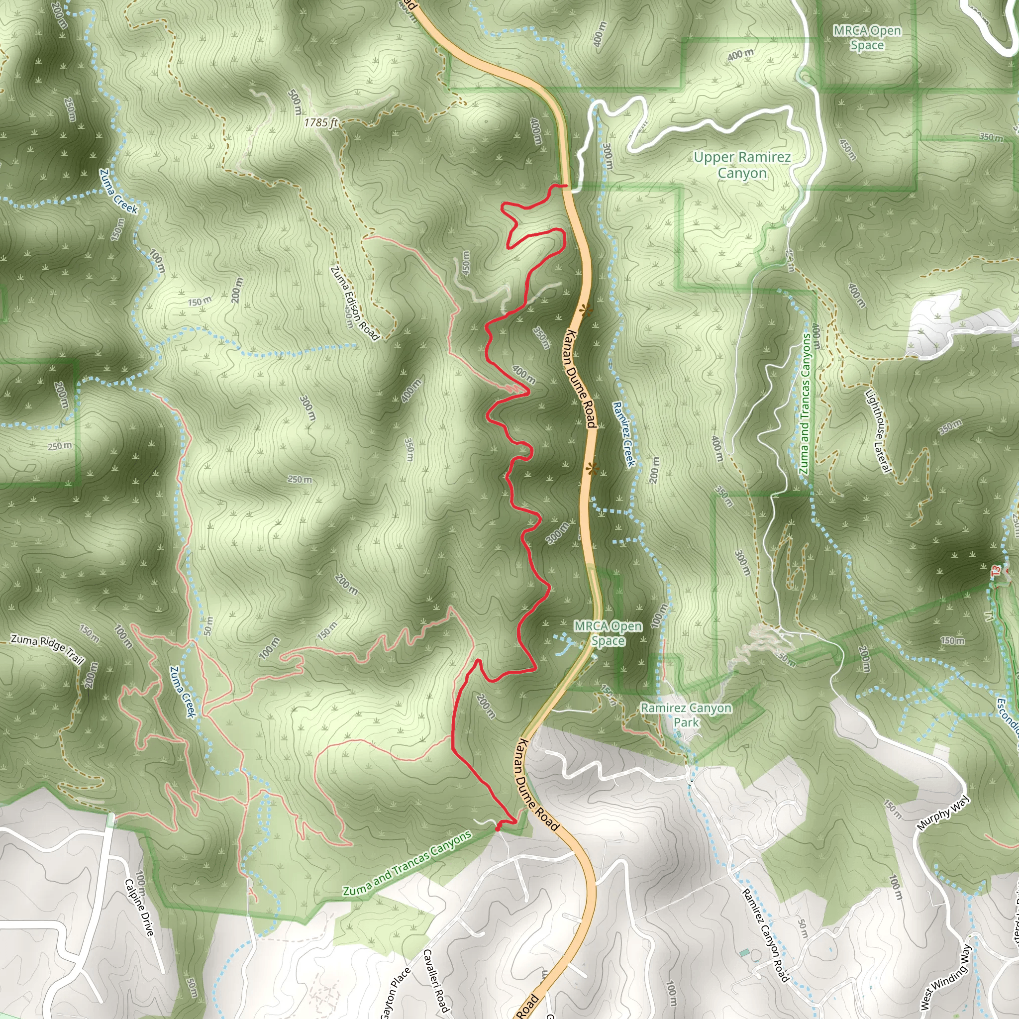 Kanan - Edison Road Trail mobile static map