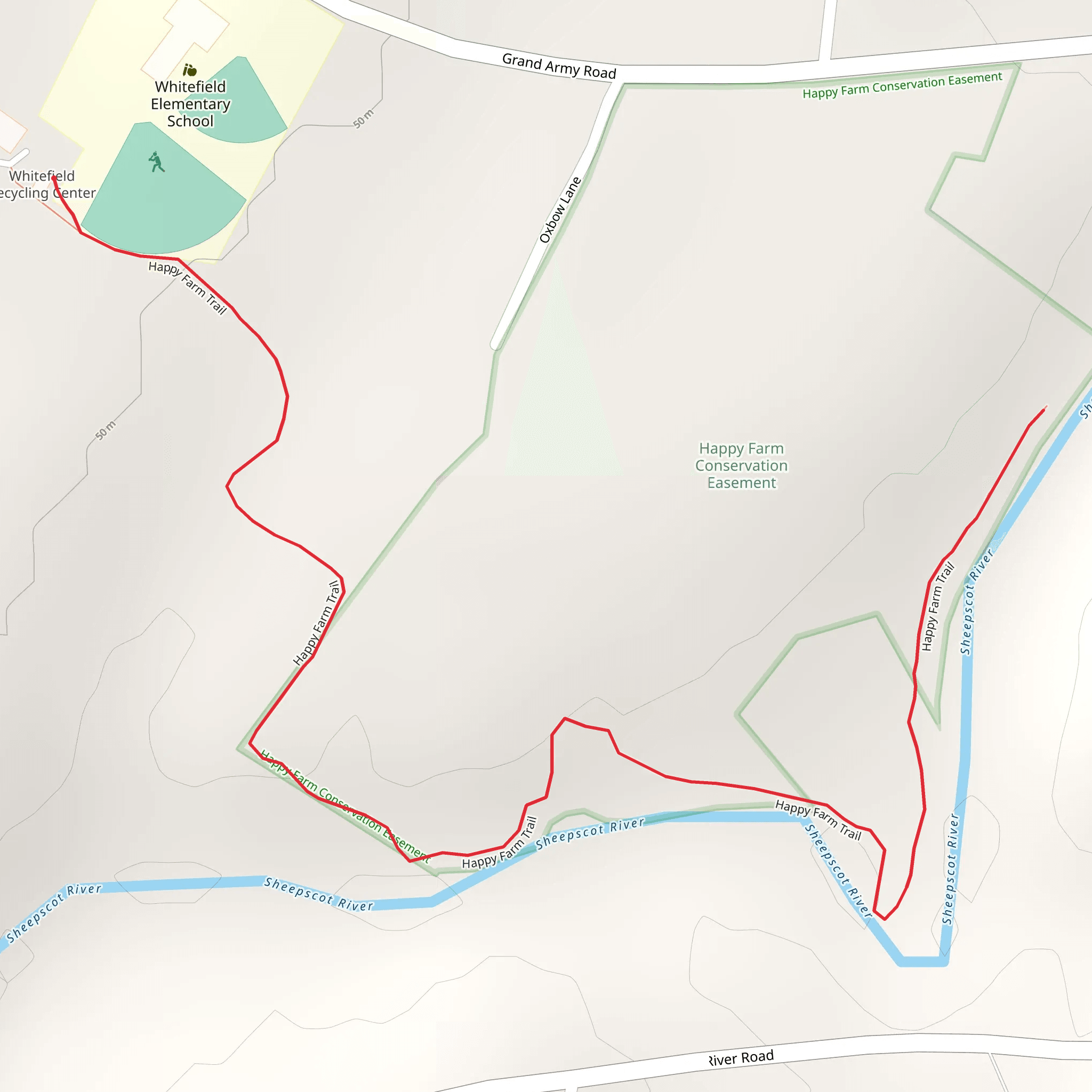 Sheepscot River mobile static map