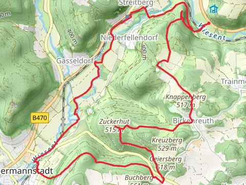 Ruine Neideck and Zuckerhut Loop