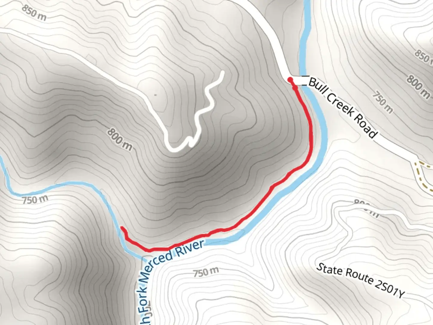 An image depicting the trail Diana Pool - Diana Fall Trail and its surrounding area.