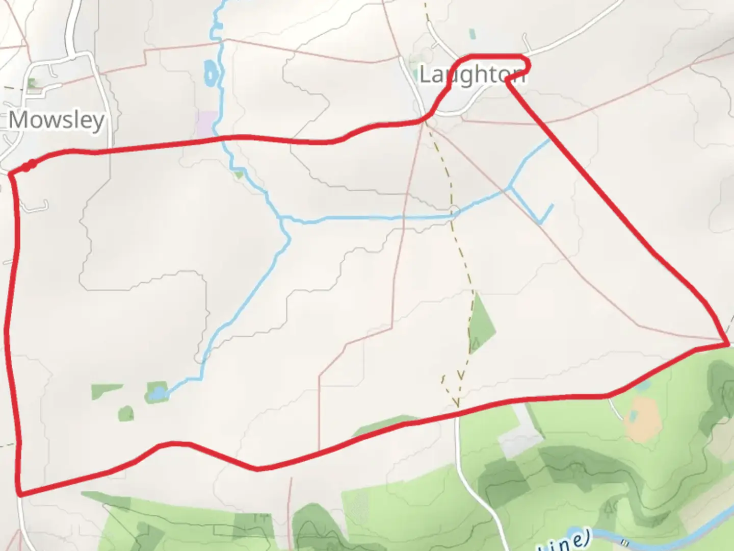 An image depicting the trail Laughton Loop Walk and its surrounding area.
