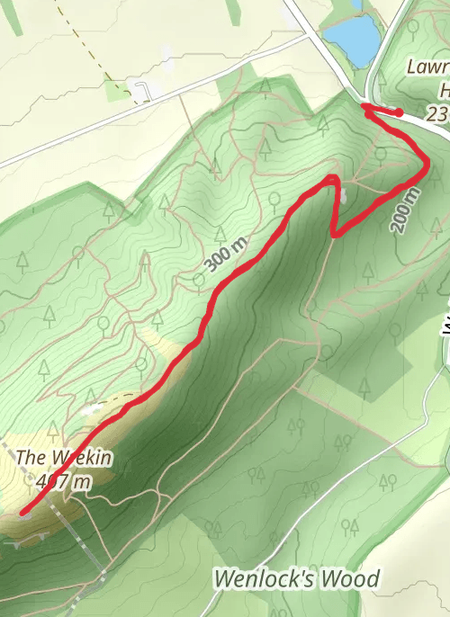 Telford and Wrekin Hiking mobile static map