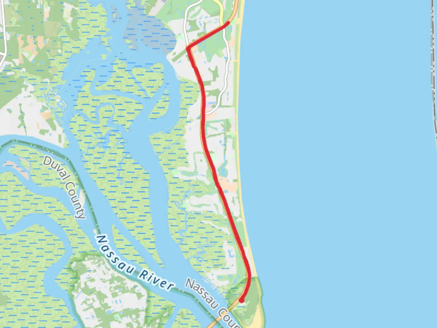 An image depicting the trail Amelia Island Trail and its surrounding area.