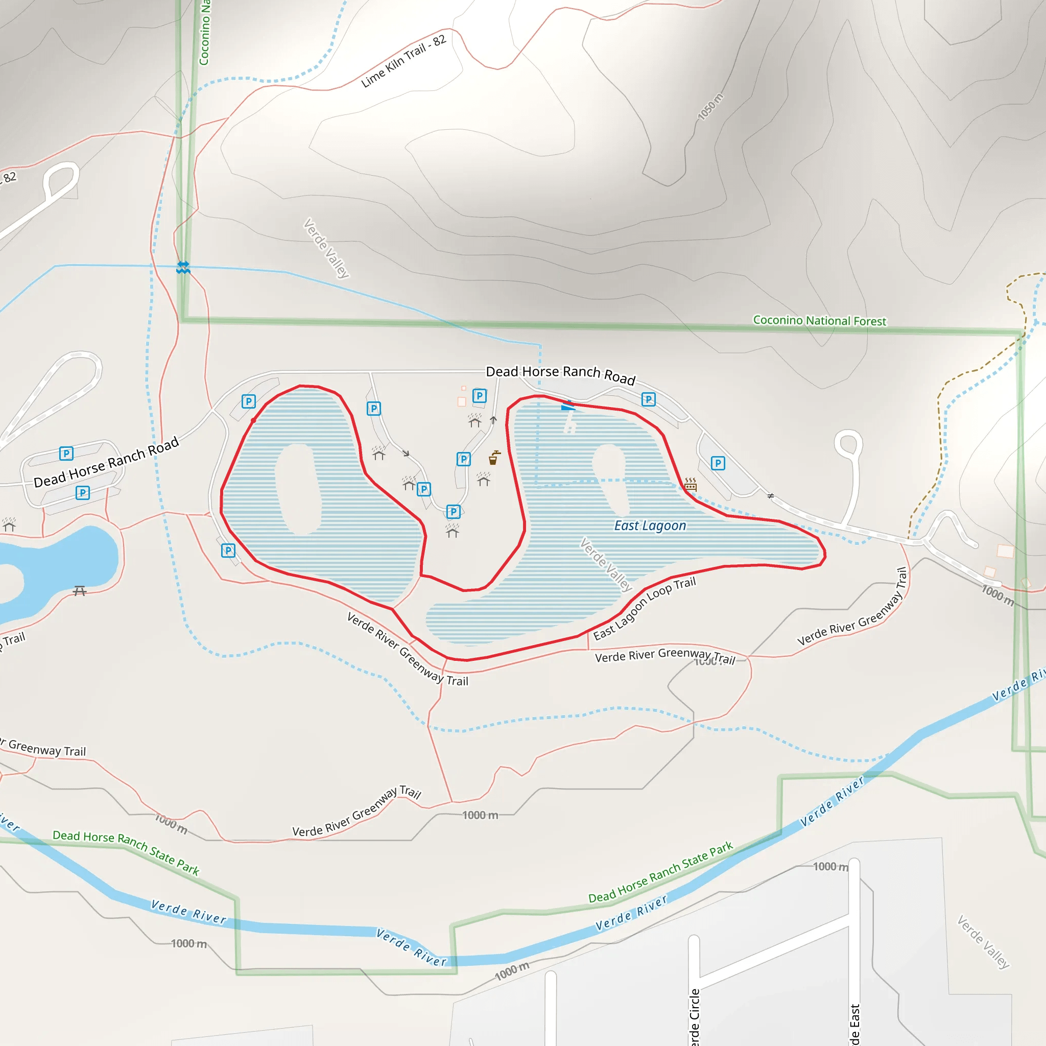 Lagoon Loop Trail mobile static map