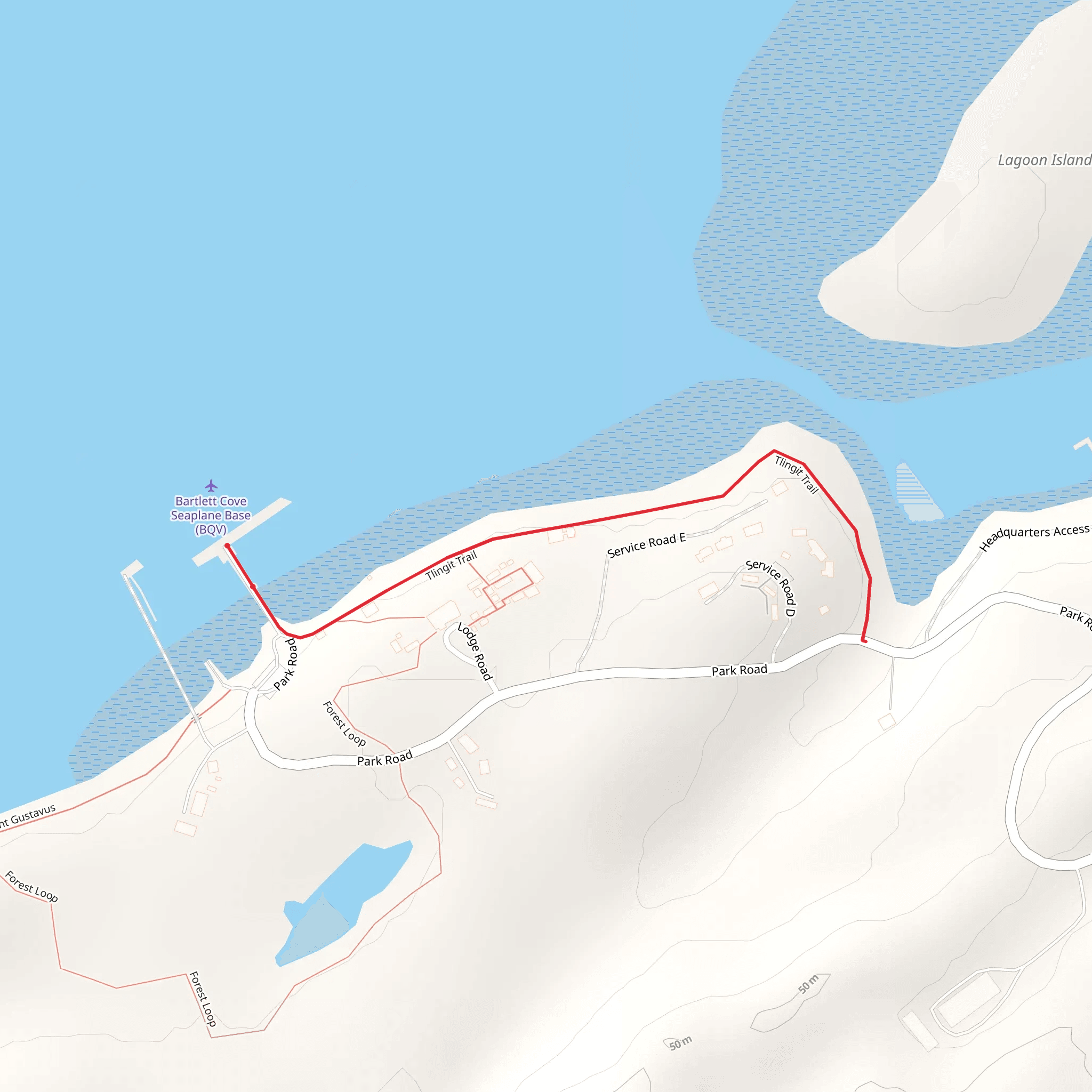 Tlingit Trail mobile static map