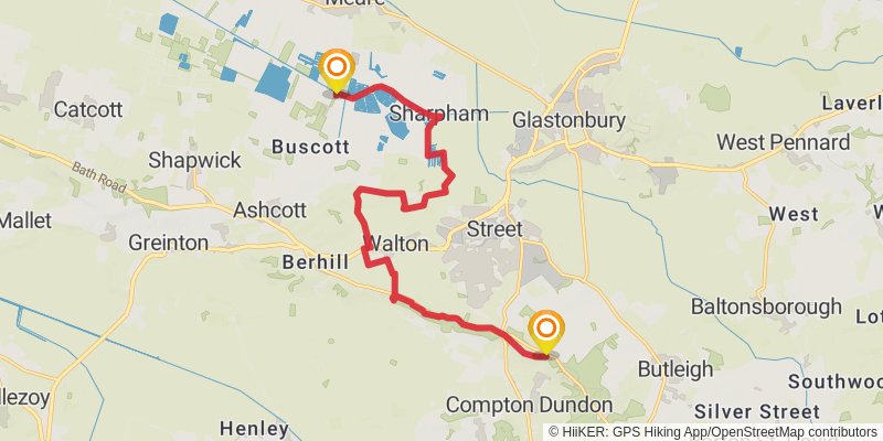 Mendip Ring stage 10 Map