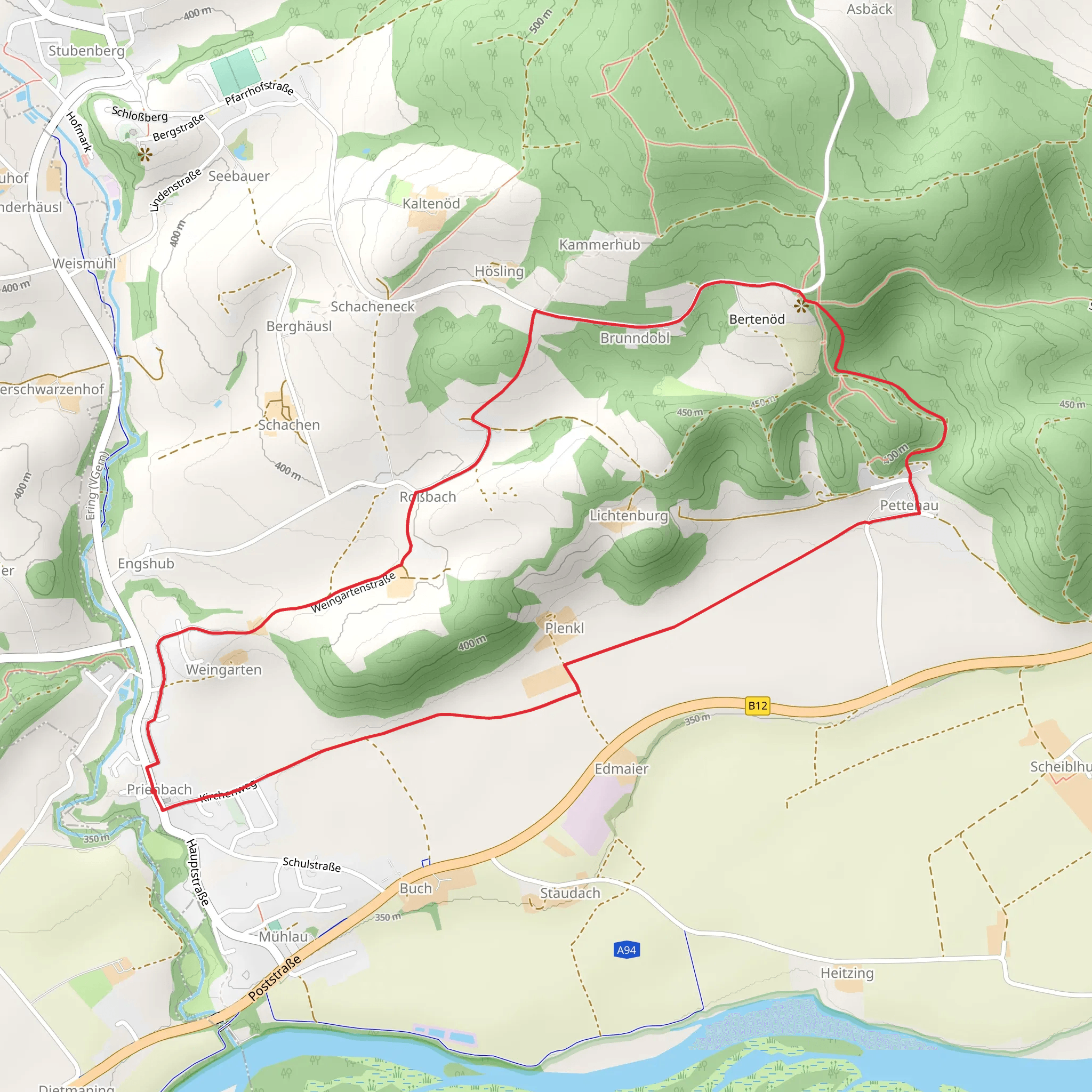 Prienbach Loop mobile static map