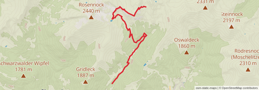 Alpe Adria Walk stage 16 Map