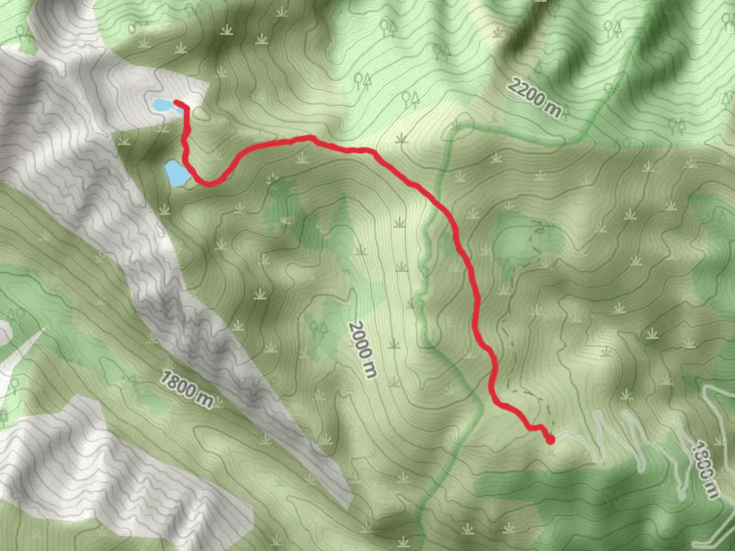 An image depicting the trail Glen Lake Trail and its surrounding area.