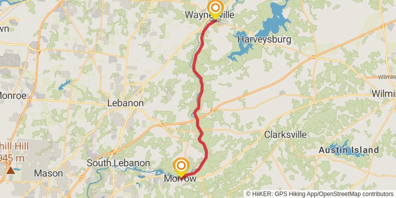 North Country Trail - Ohio stage 21 Map