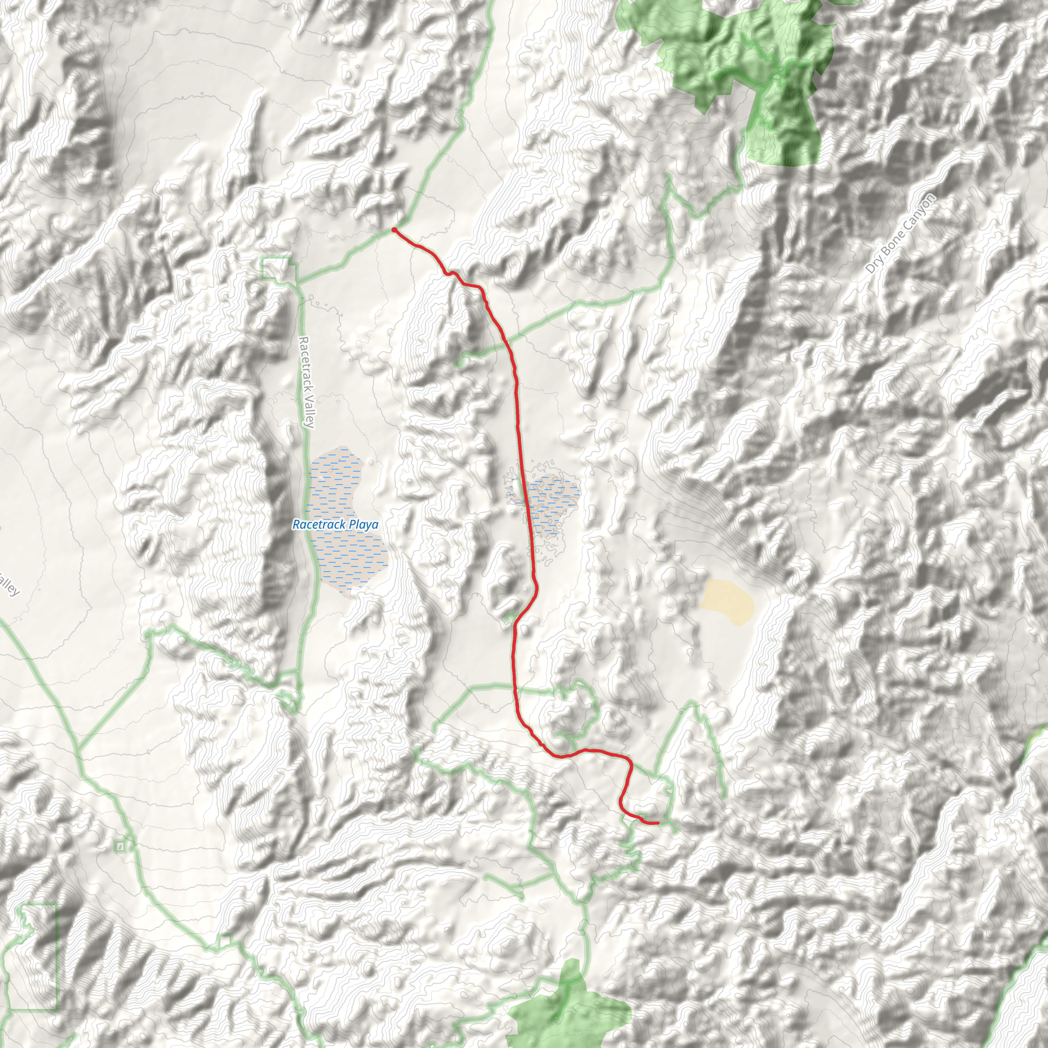 Lost Burro Gap mobile static map