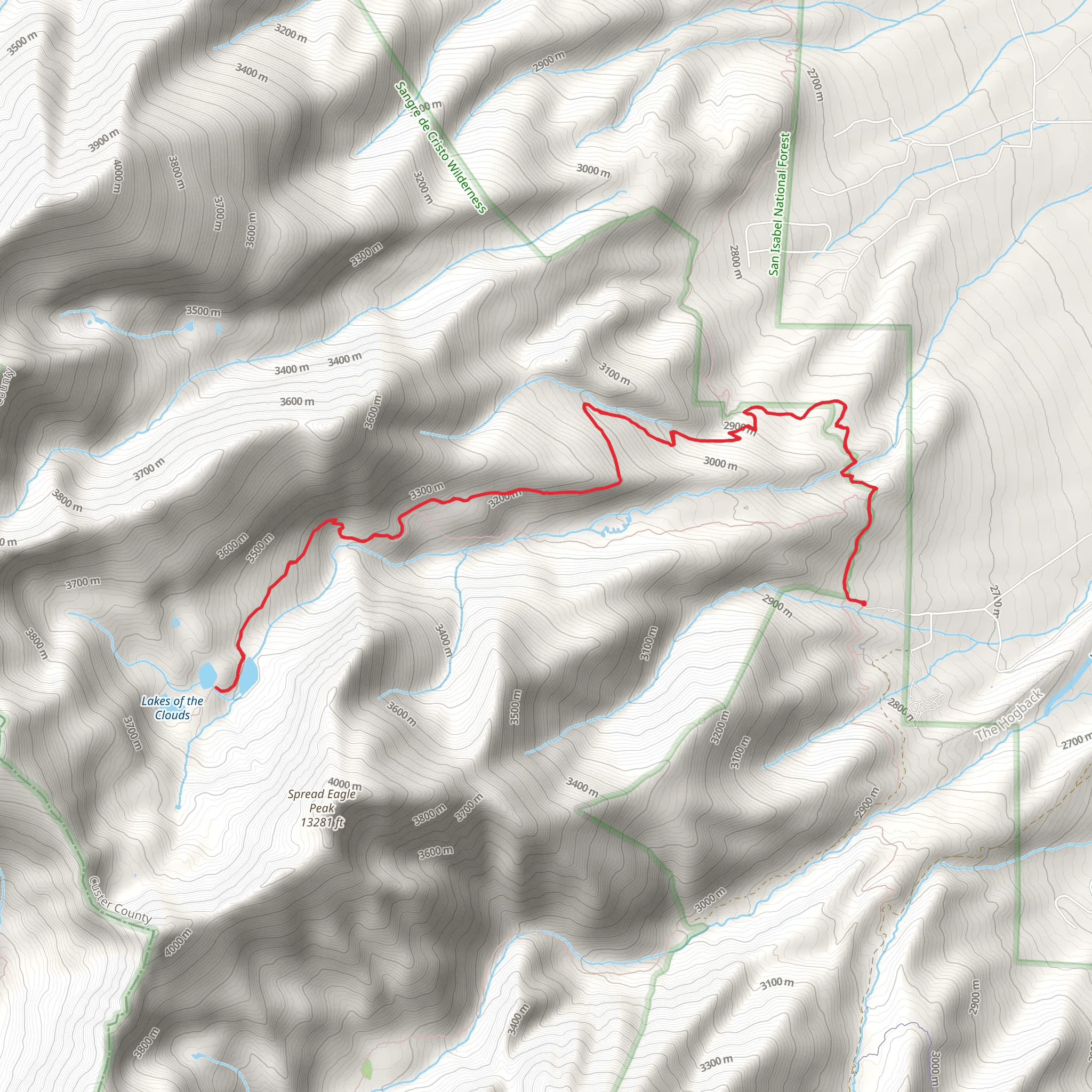 Lake of the Clouds mobile static map