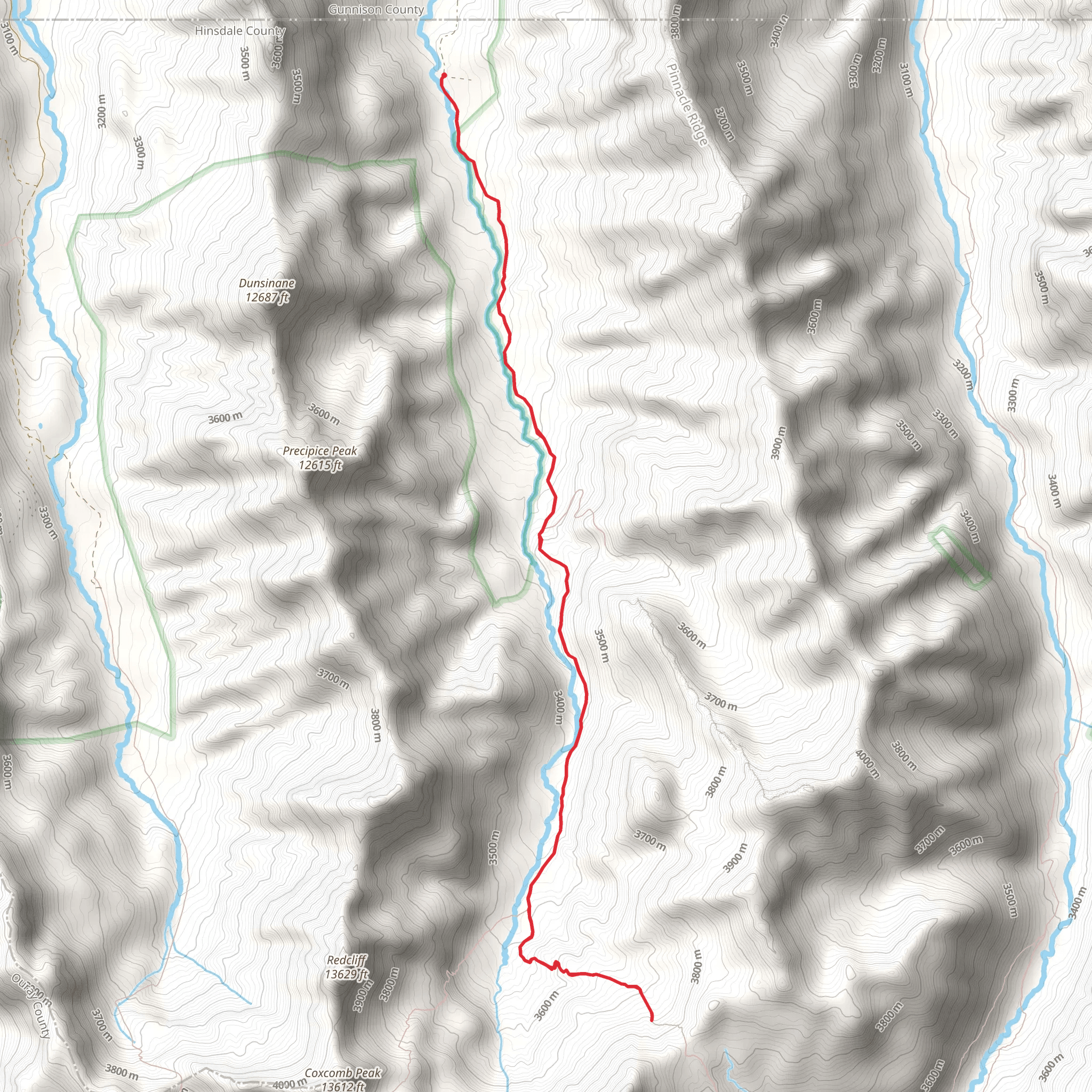 Middle Fork Trail mobile static map
