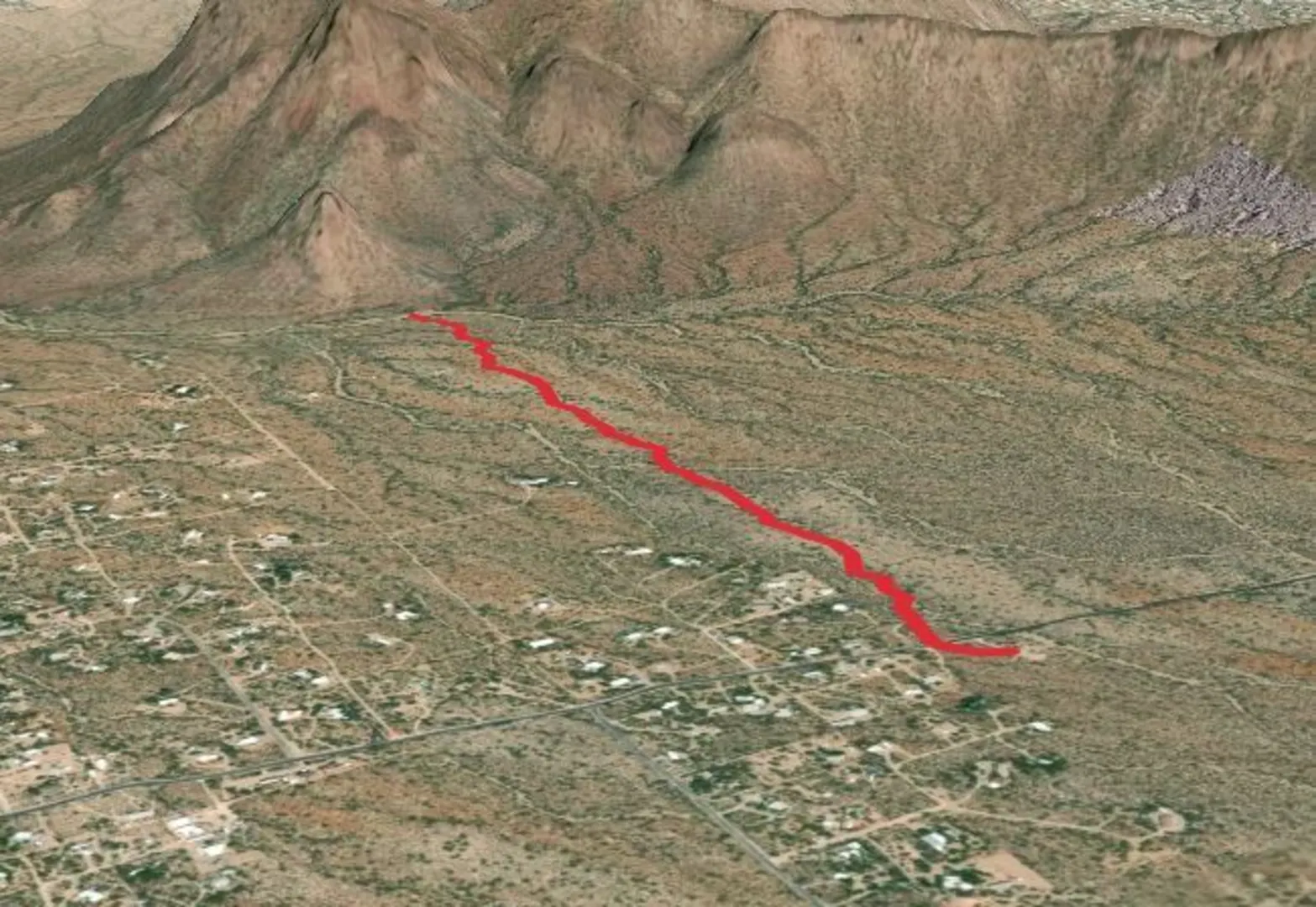 An image depicting the trail Roadrunner Trail and its surrounding area.