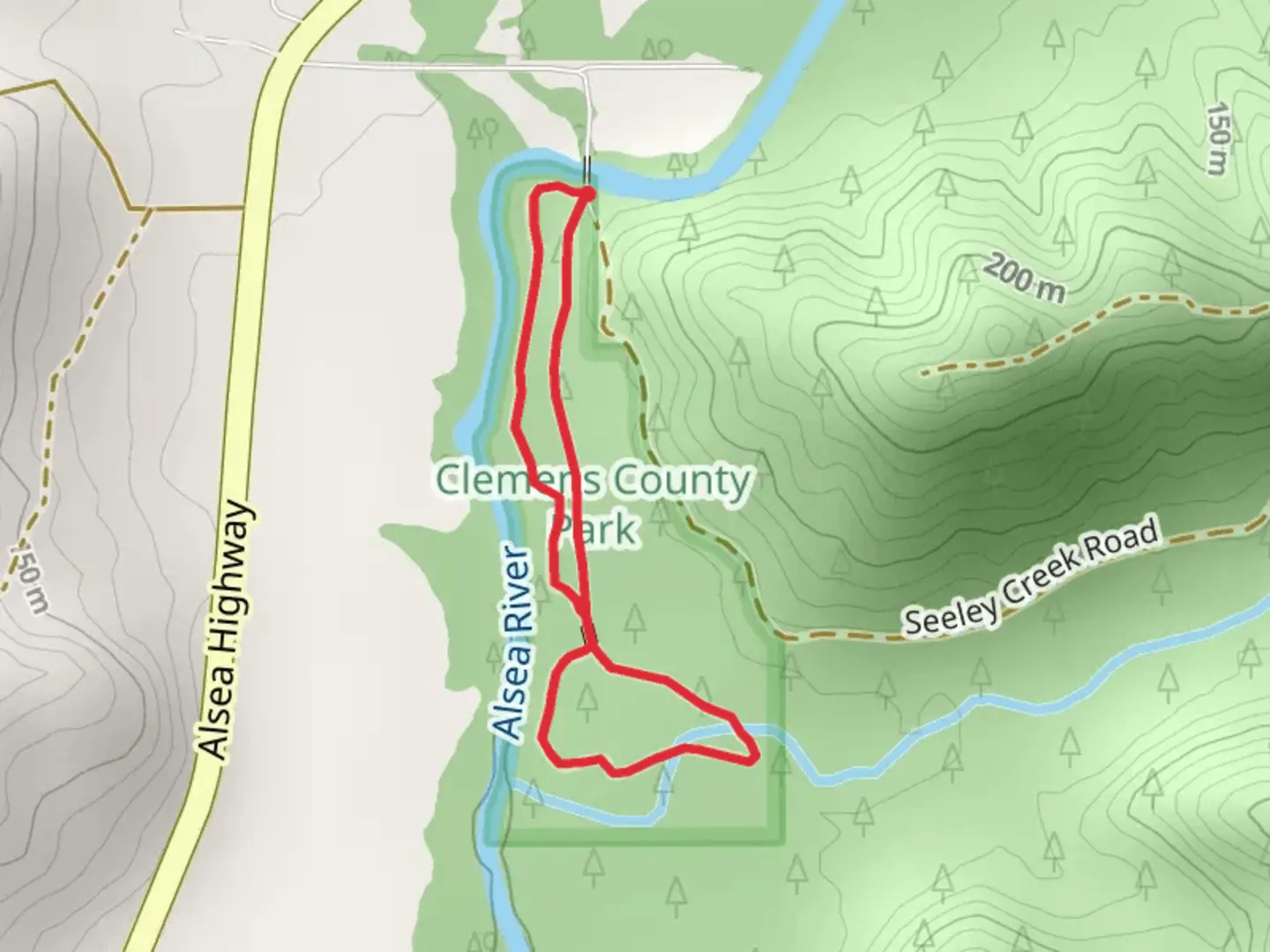 An image depicting the trail Alsea River Walk along and its surrounding area.