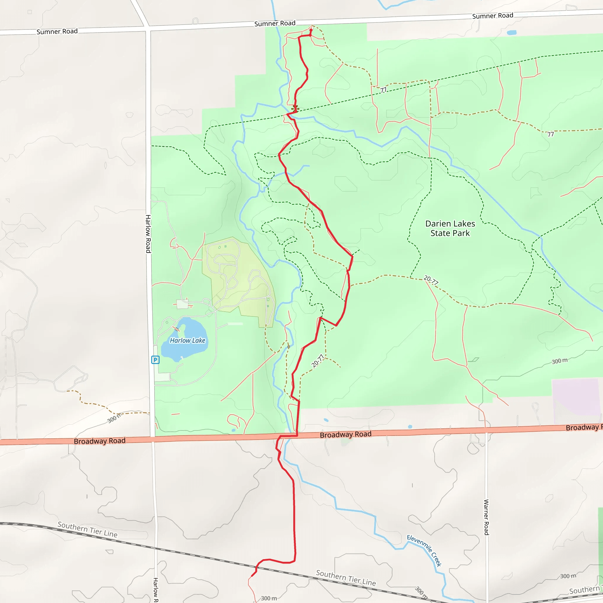 Darien Lakes State Park mobile static map