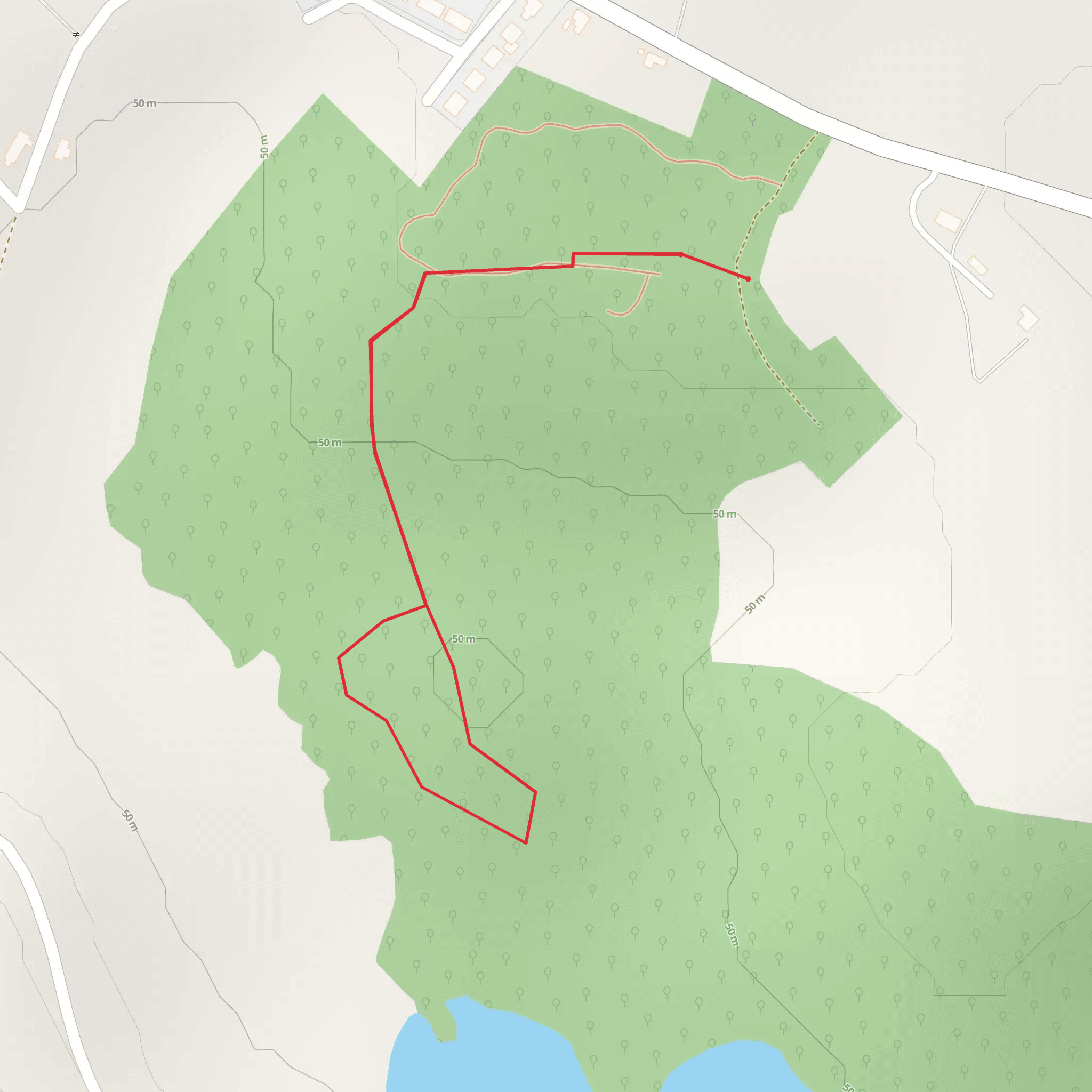 Derryvunny - Old Woodland Trail mobile static map