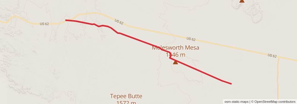 American Perimeter Trail - Texas Primary stage 5 Map