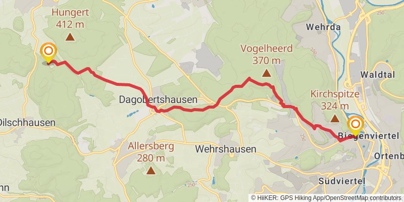 Lahn-Dill-Bergland-Pfad alt 6 Map