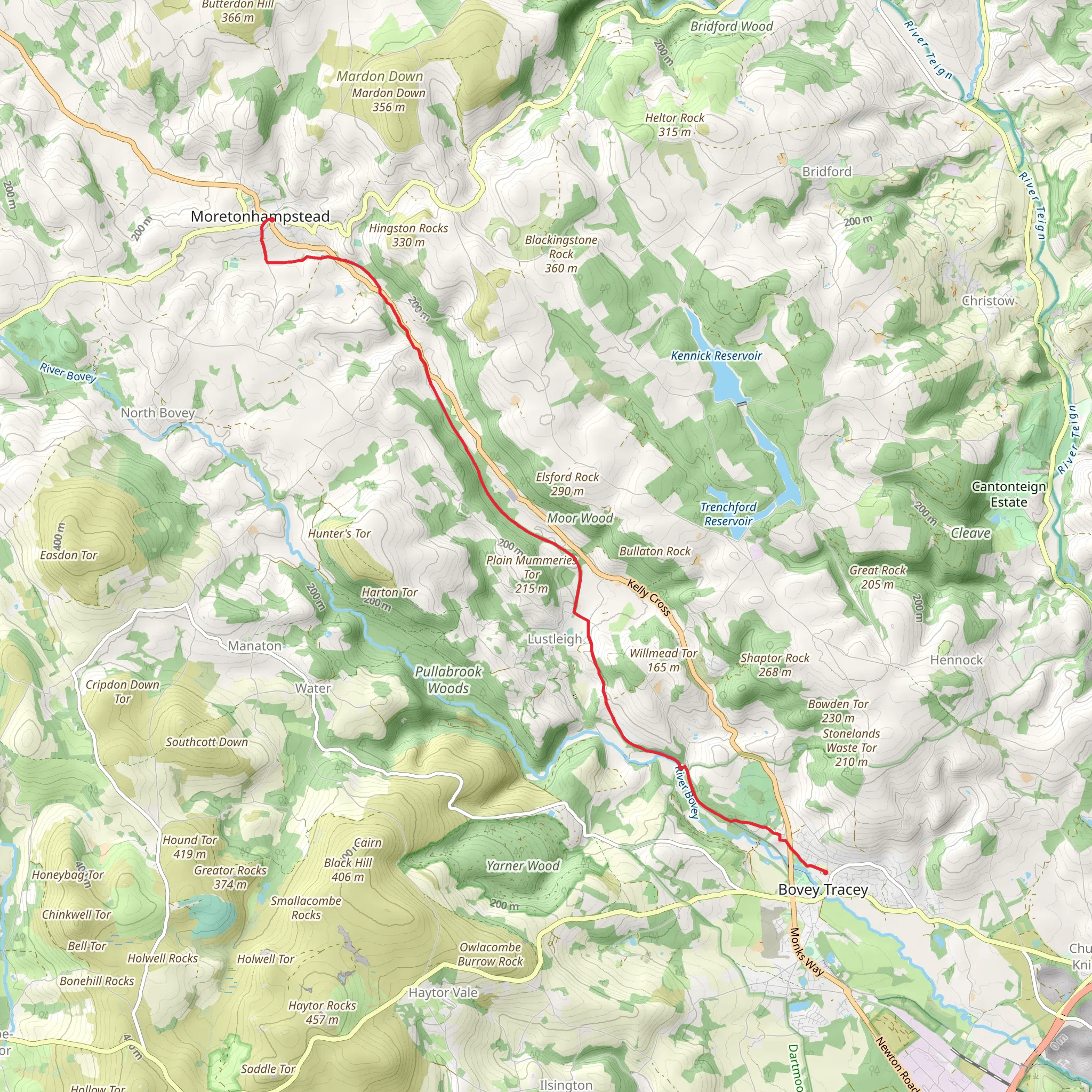 Wray Valley Trail mobile static map