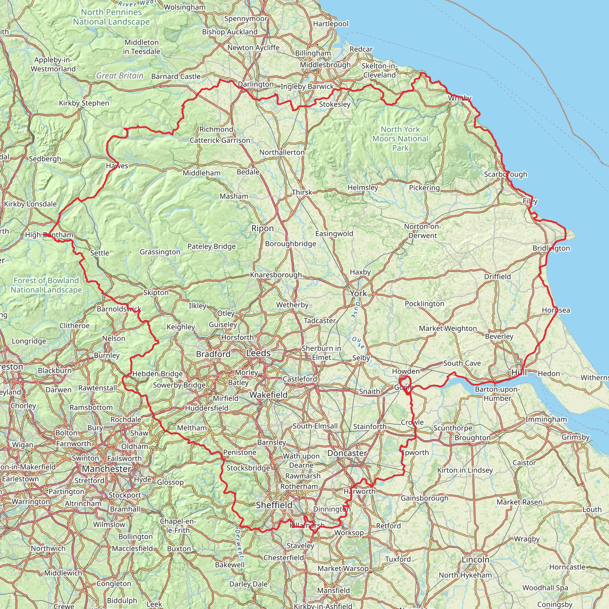 Yorkshire Round mobile static map
