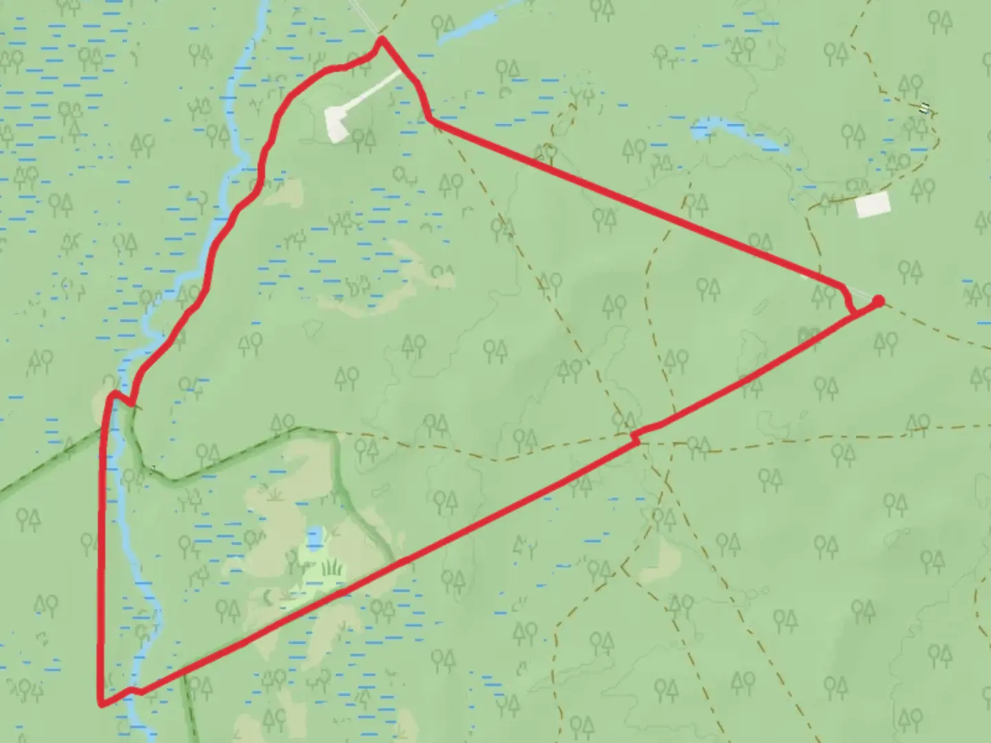 An image depicting the trail High Crossing to Hampton Furnace Loop and its surrounding area.