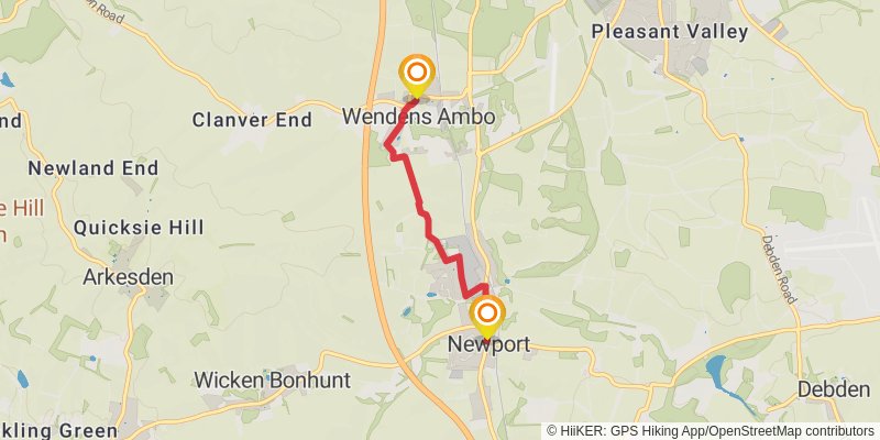 Saffron Trail stage 6 Map