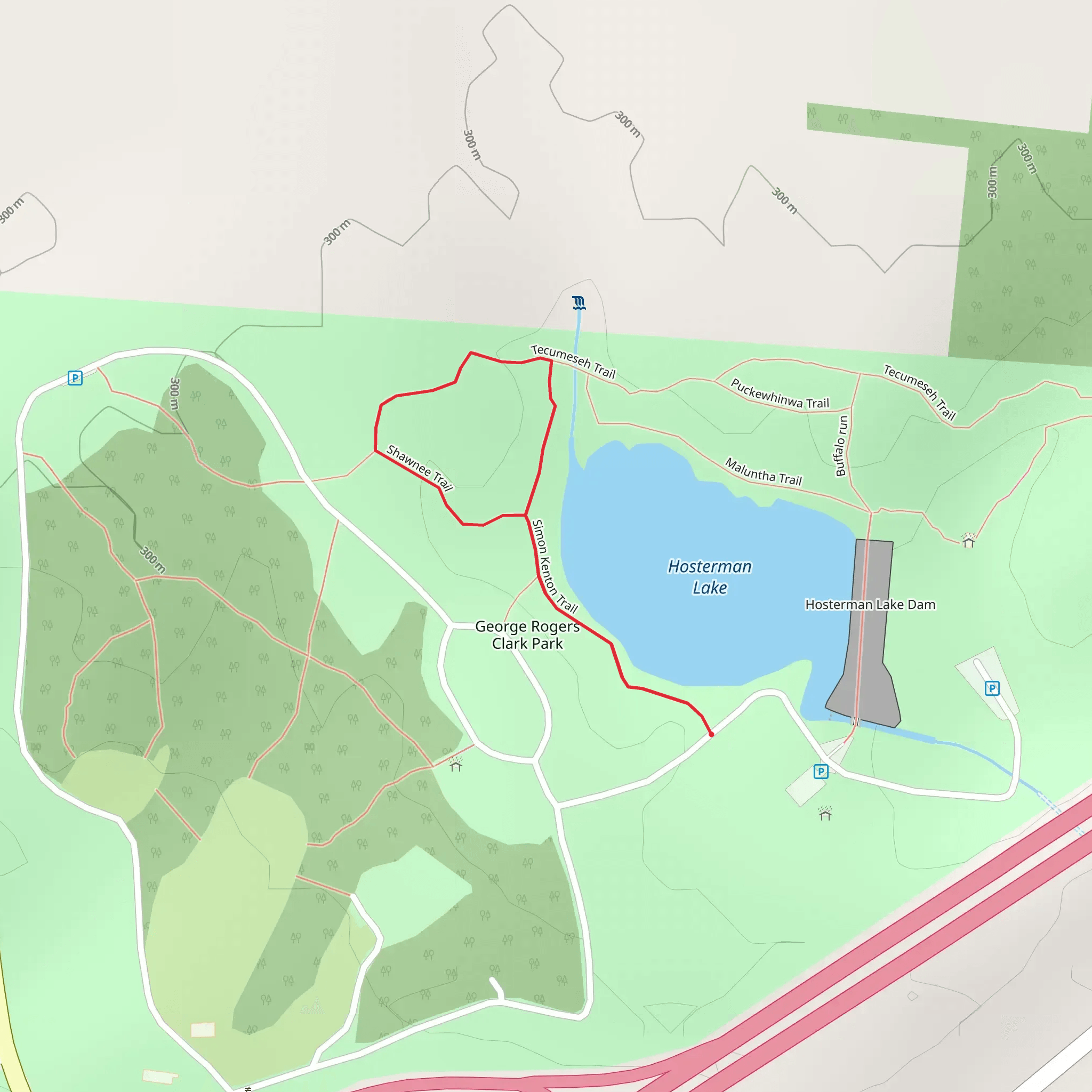 Shawnee Trail mobile static map