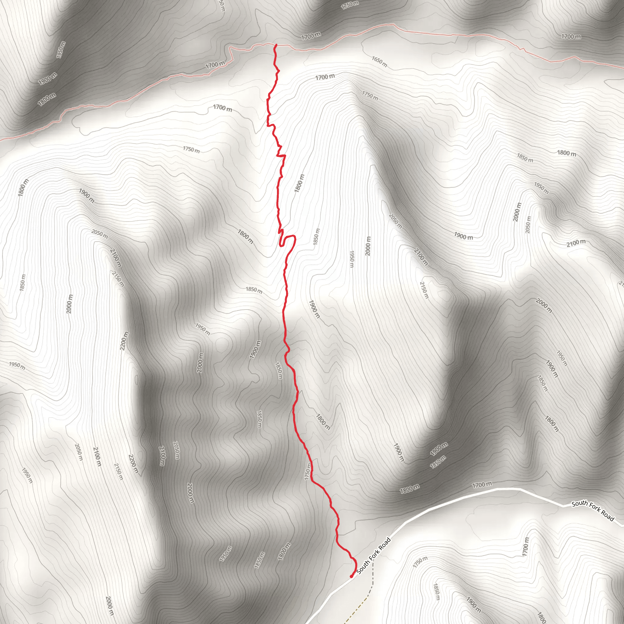 Lonesome Ridge Trail mobile static map