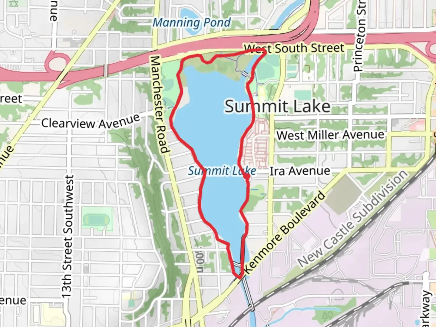 An image depicting the trail Summit Lake Loop and its surrounding area.