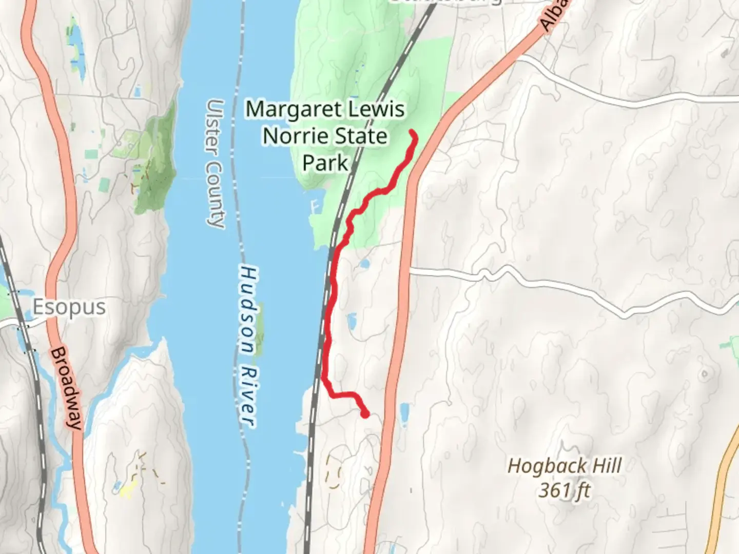 An image depicting the trail Hyde Park Trail and its surrounding area.