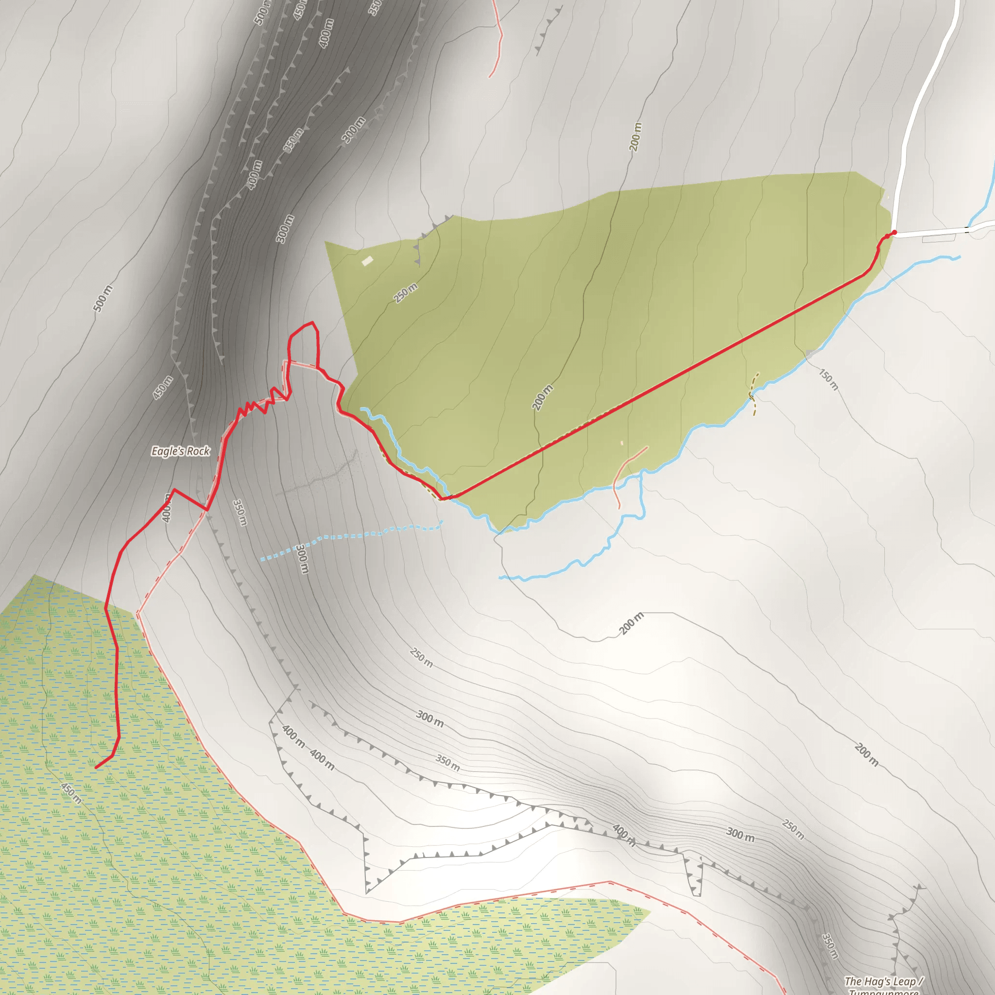 Eagles Rock Trail mobile static map