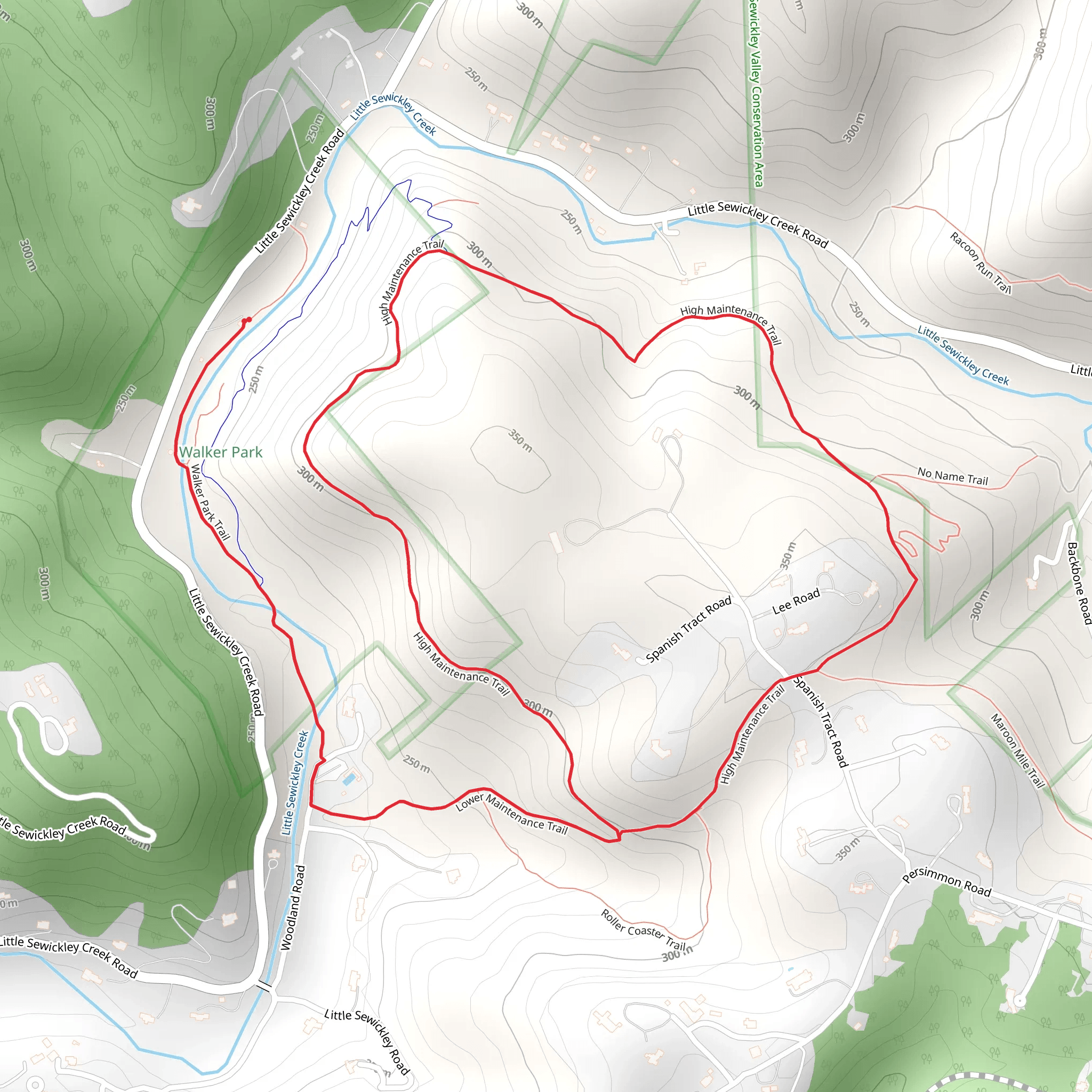 Little Sewickley Creek Road Loop mobile static map