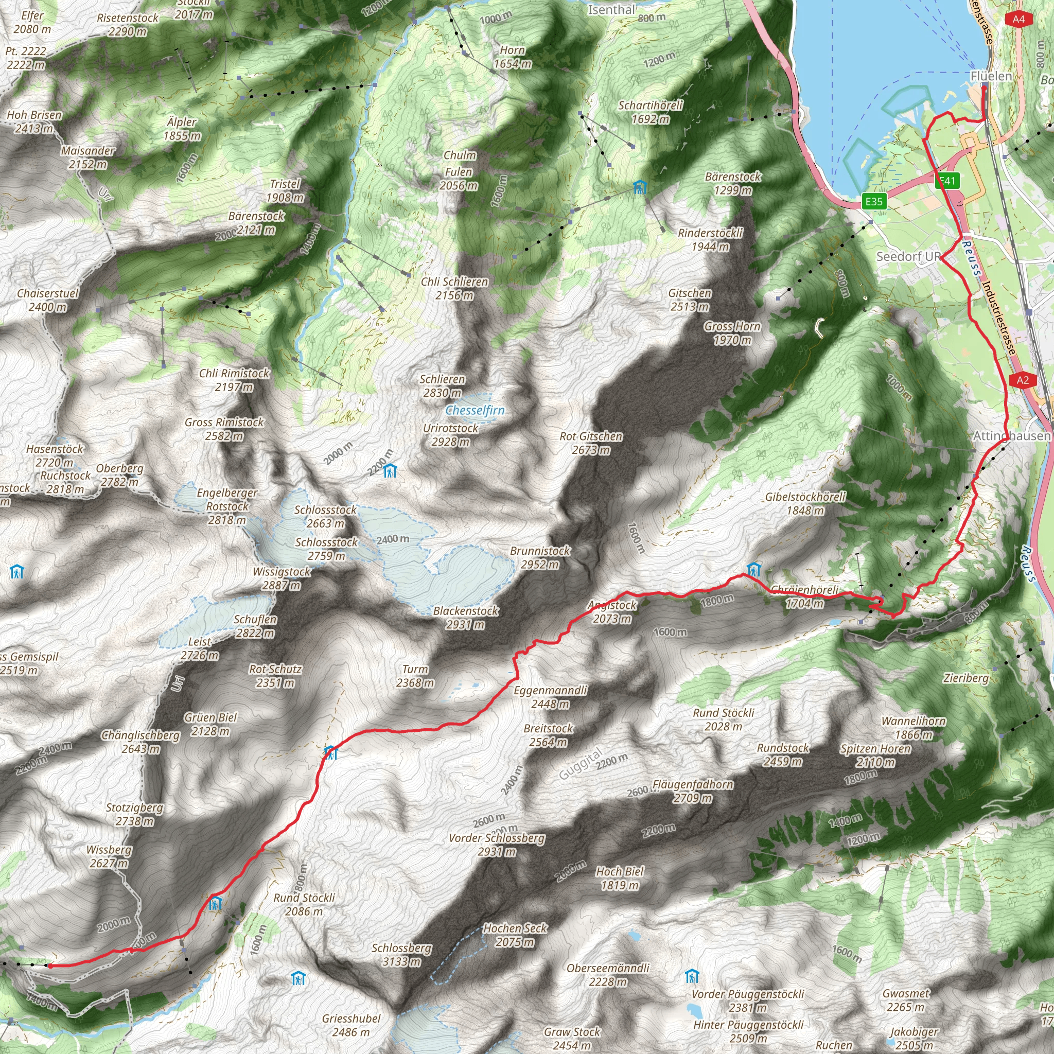 Surenenpass mobile static map
