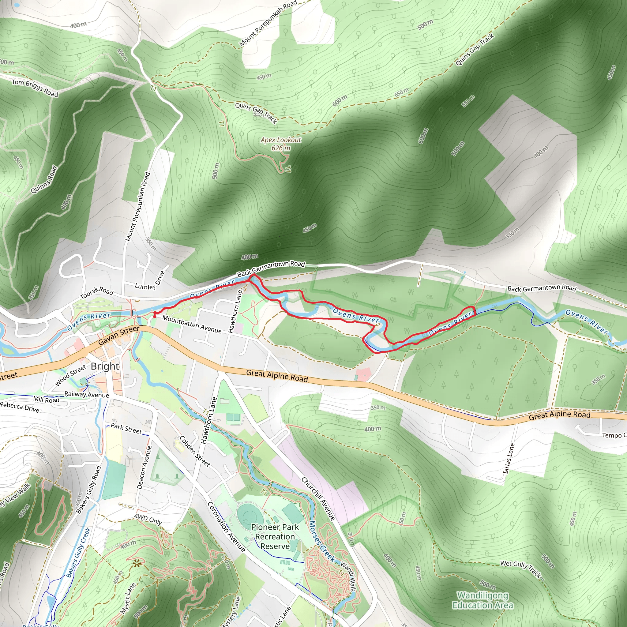 Cherry Walk mobile static map