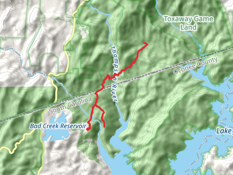 Foothills and Lower Whitewater Falls Trail