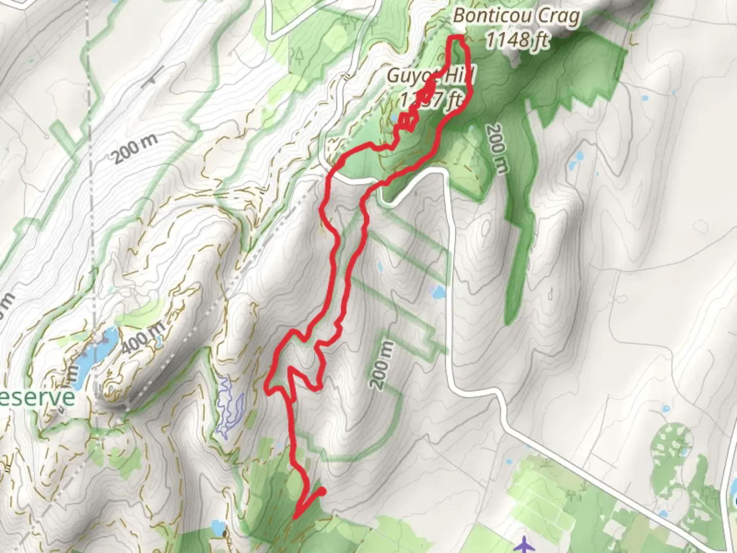 An image depicting the trail Lenape Lane - Guyot Hill Loop Trail and its surrounding area.
