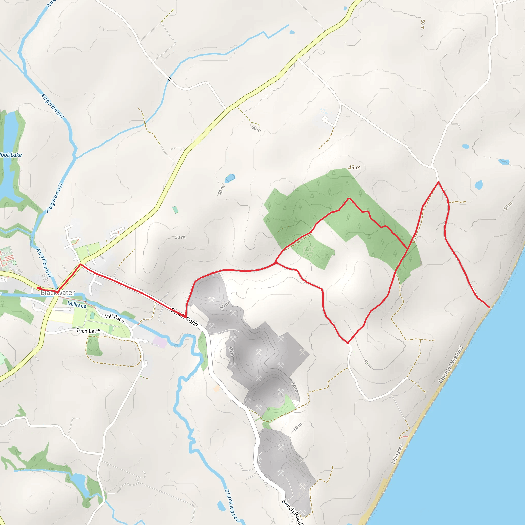 Blackwater Forest Trail mobile static map