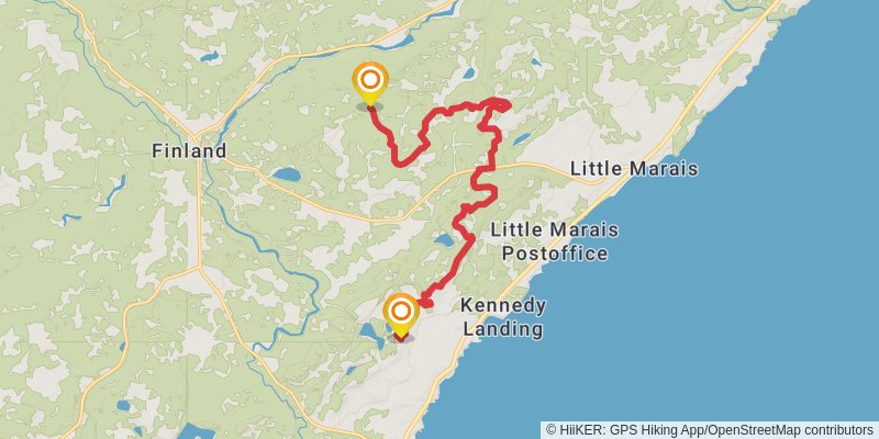 Superior Hiking Trail stage 11 Map