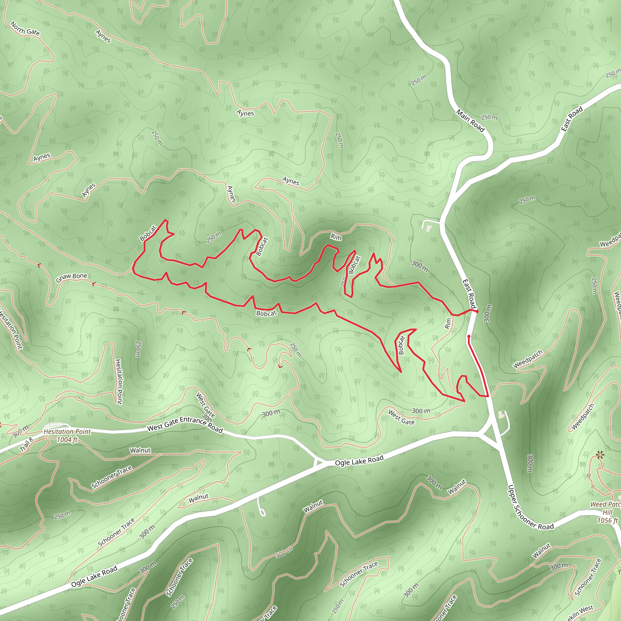 Bobcat Loop mobile static map