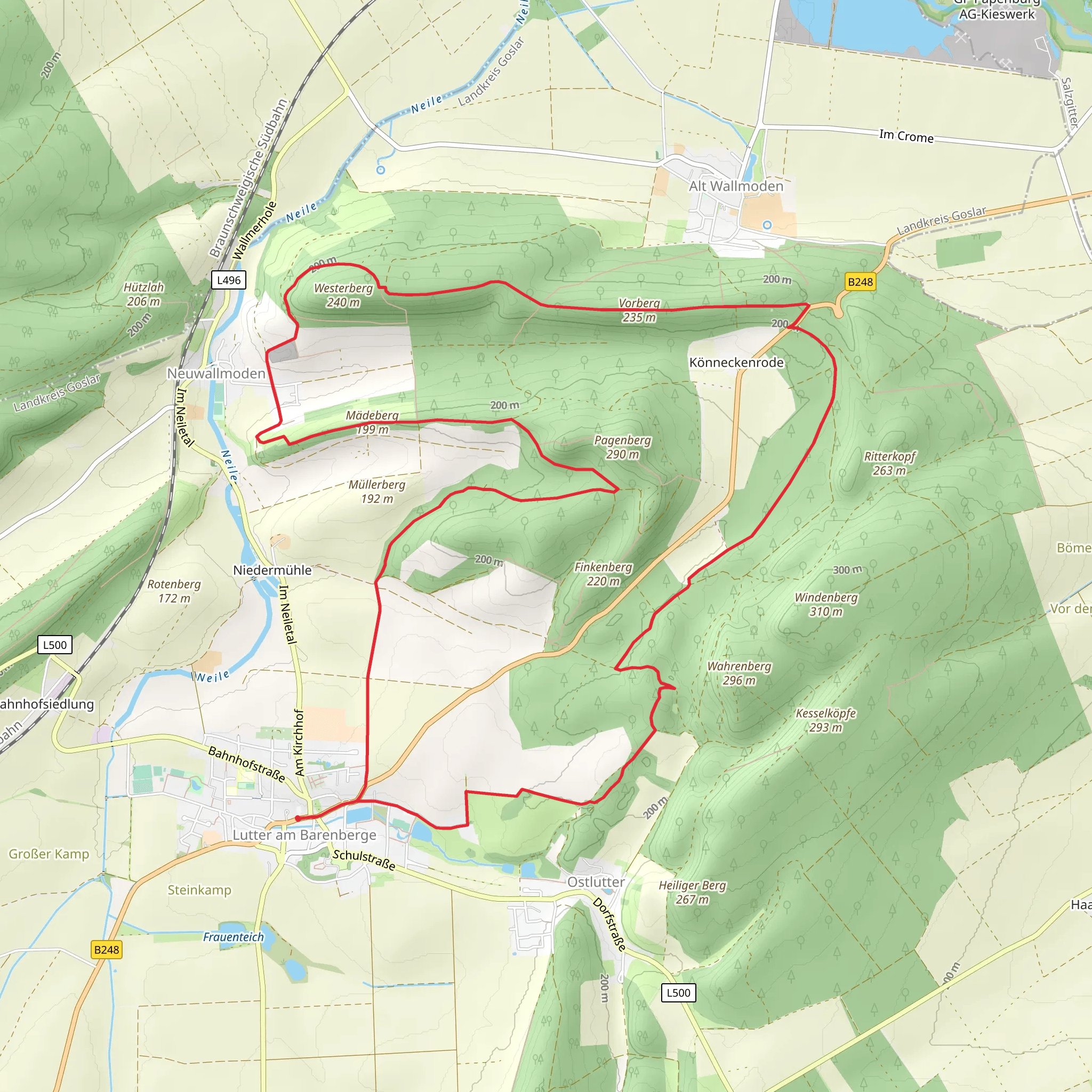 Lutter an Barenberge to Vorberg Loop mobile static map