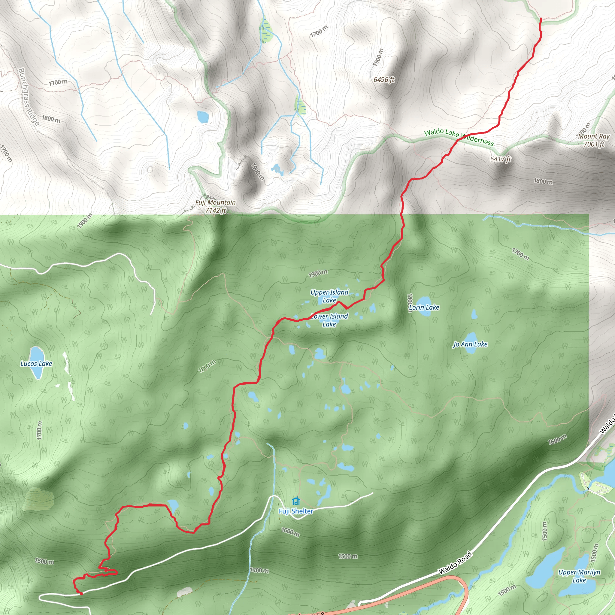 South Waldo Trail mobile static map